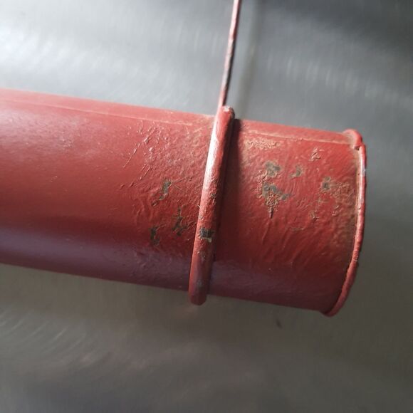 Carte Post Tube Mailbox Metal 10.5" Wall Hanging Christmas Letters To Santa - Picture 9 of 10